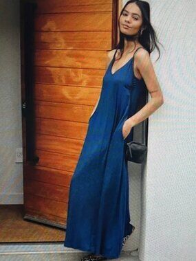 *NWOT* SKIVVY FEMME ‘Goddess Gown’ Navy Blue